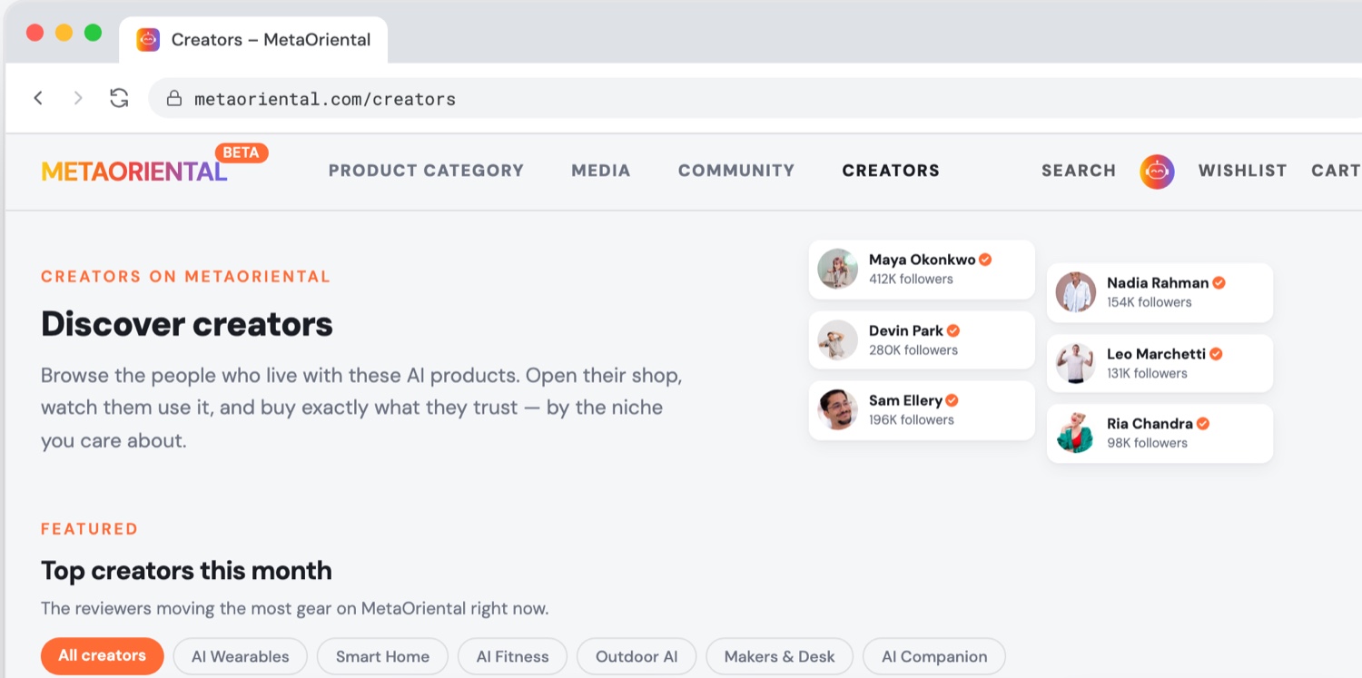 Creator directory